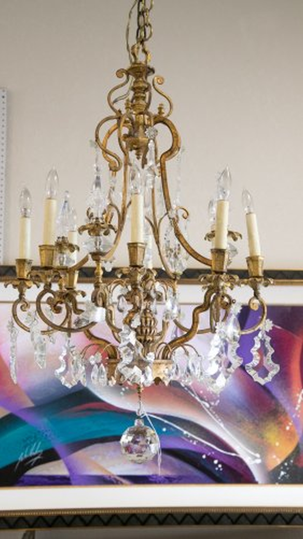 ITALIAN ROCOCO STYLE EIGHT LIGHT 35490a