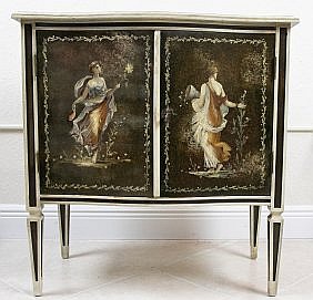 NEO CLASSICAL STYLE PAINTED CABINET20th 3549ee