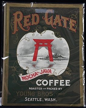 TEN OVERSIZED RED GATE COFFEE CRATE