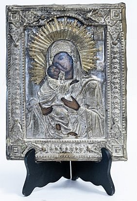 RUSSIAN ICON OF THE MODANNA AND