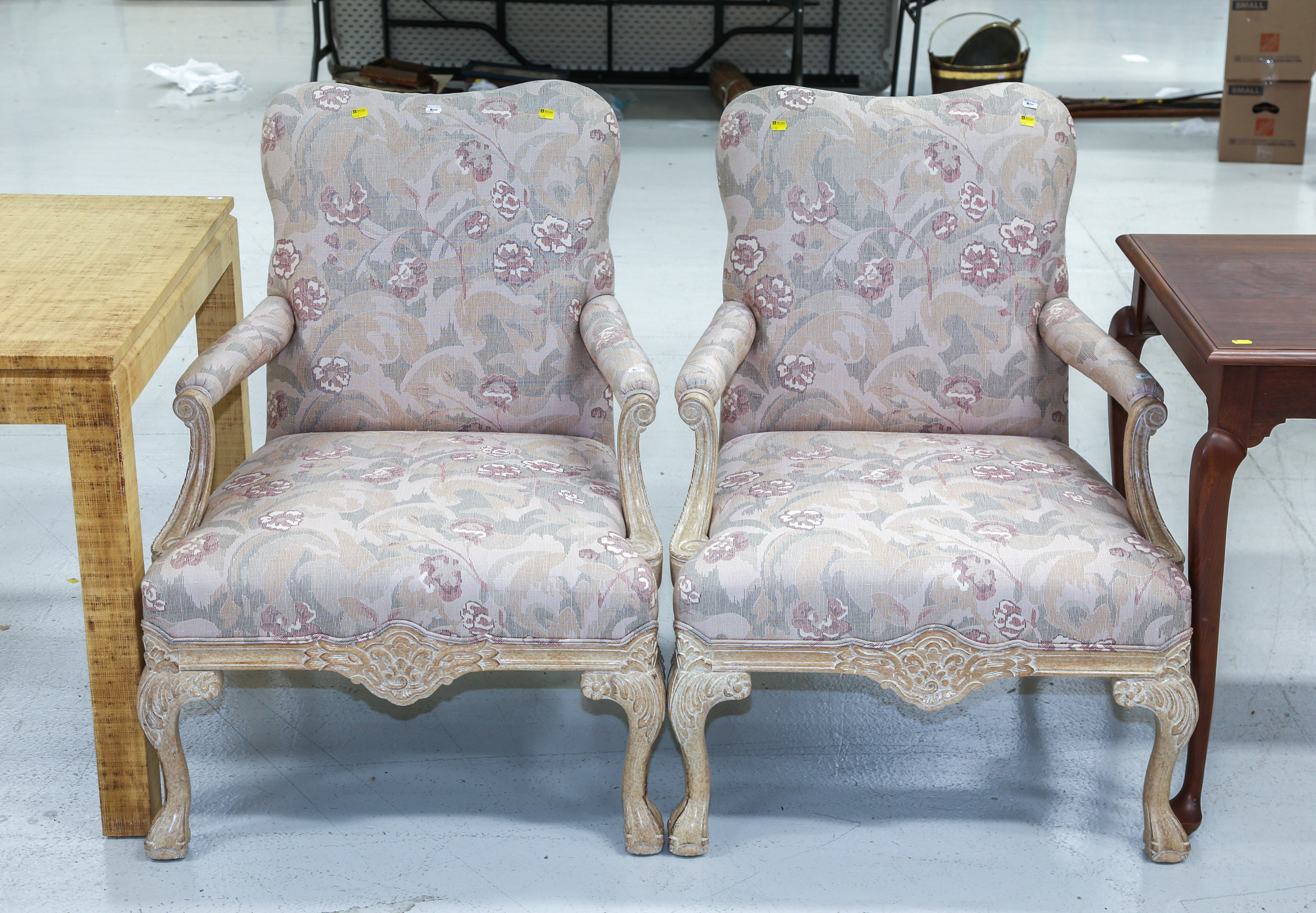 A PAIR OF CHIPPENDALE STYLE PARLOR 354aa1