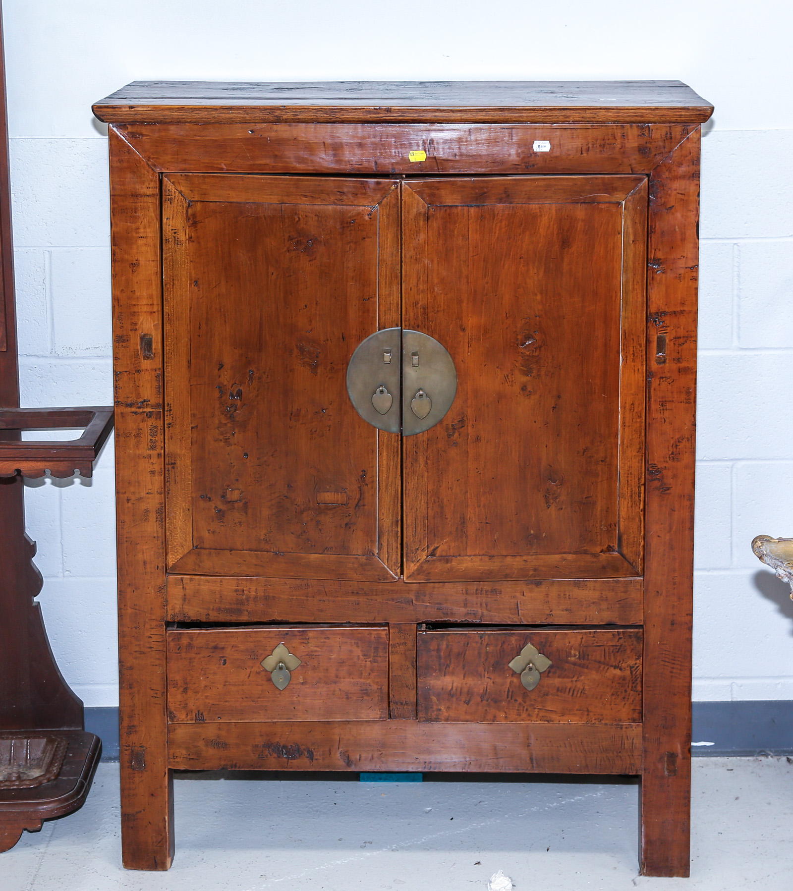 ANTIQUE CHINESE CHERRY CABINET 354afc