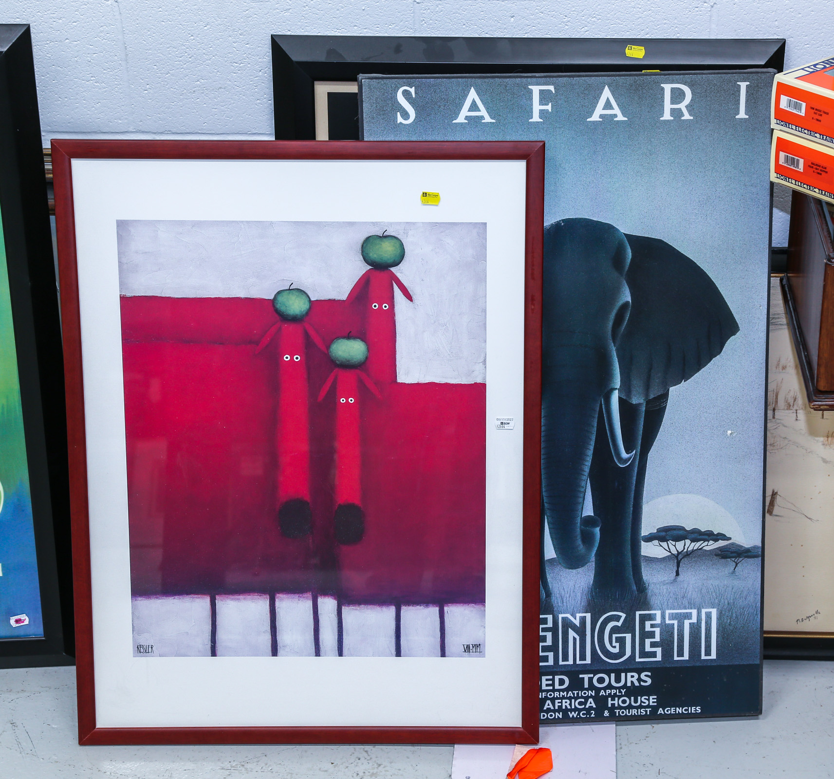 SEVEN FRAMED & UNFRAMED ARTWORKS