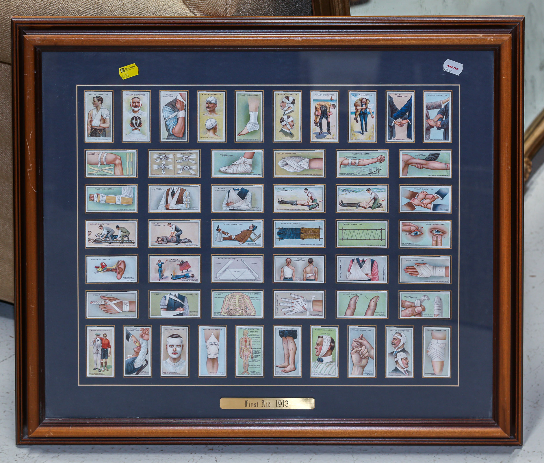 FRAMED ASSORTMENT OF 1913 FIRSTAID