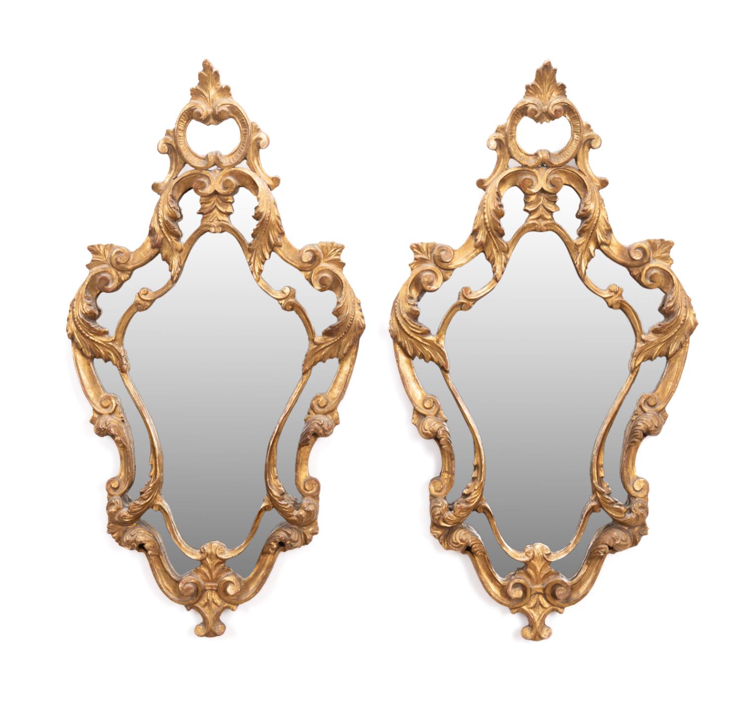 PAIR ITALIAN BAROQUE STYLE GILTWOOD