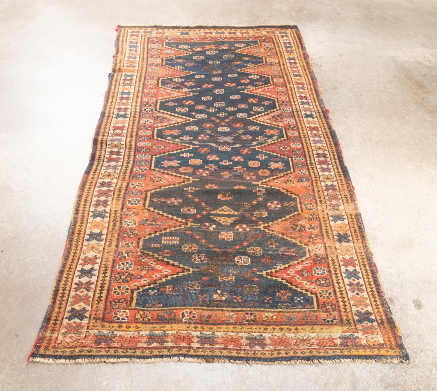 ANTIQUE HAND KNOTTED WOOL PERSIAN 354c29