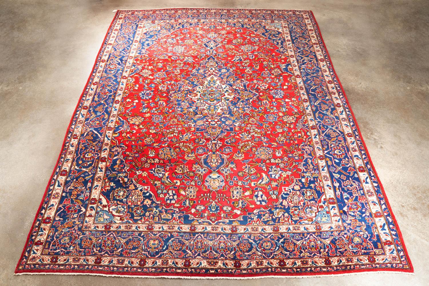 HAND KNOTTED WOOL PERSIAN MASHAD