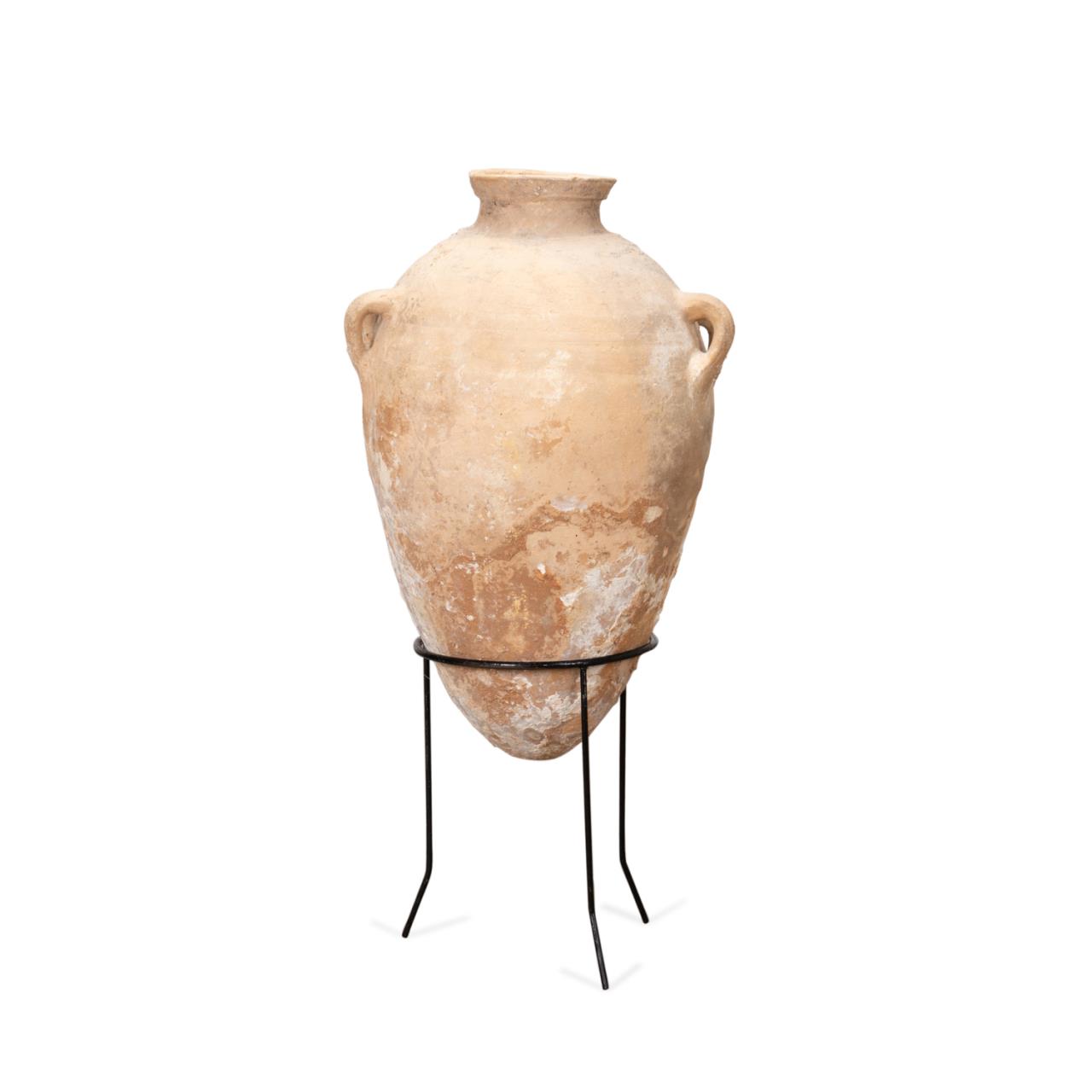 TERRACOTTA PITHOS JAR ON STAND 354c4b