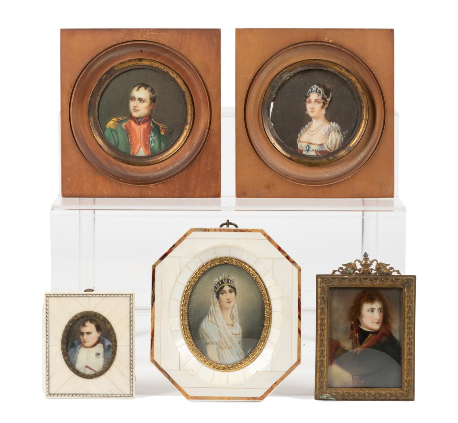 5PC PORTRAIT MINIATURES OF NAPOLEON 354c42