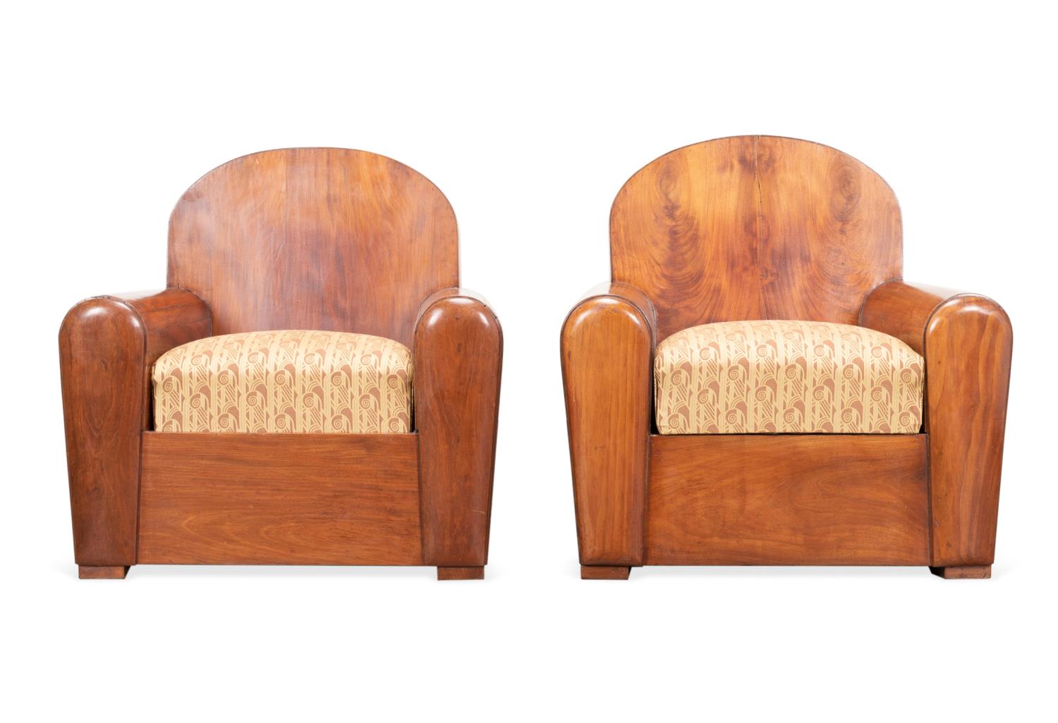 PAIR FRENCH ART DECO STYLE MAHOGANY 354c59