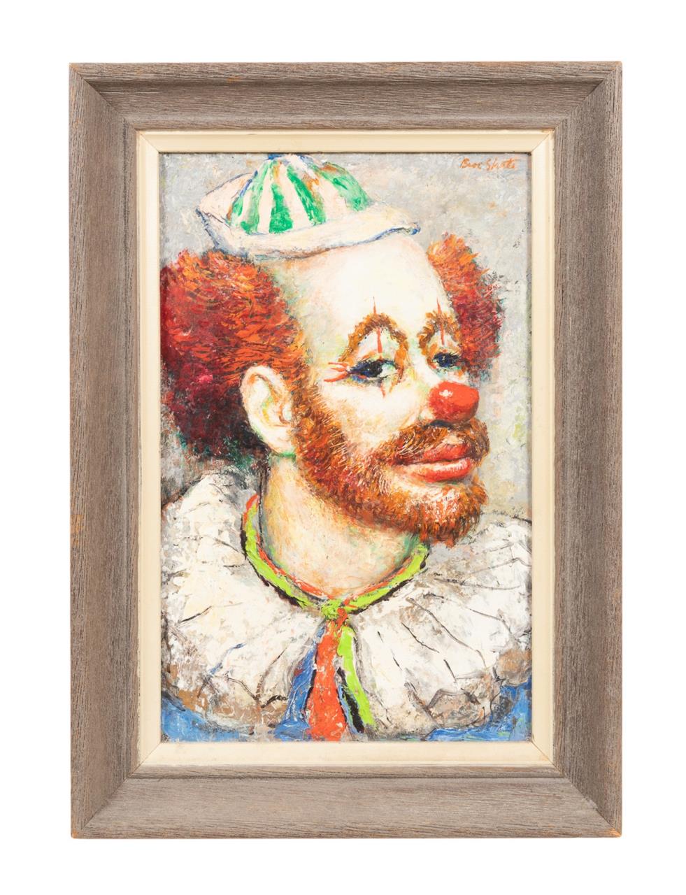 BEN SHUTE CLOWN I O C PAINTING 354cab