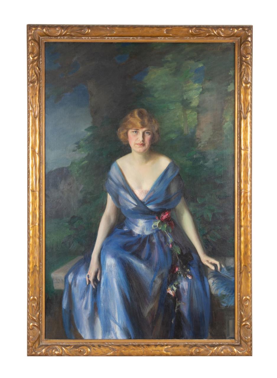 LOUIS L. BETTS, PORTRAIT OF LADY, OIL