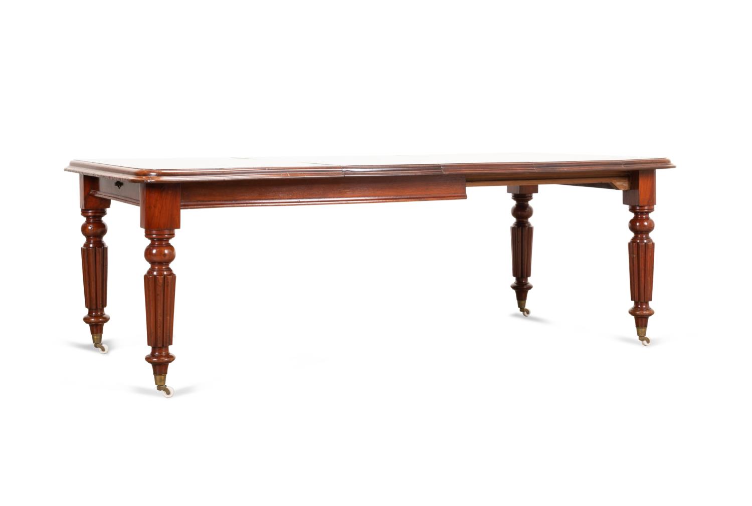 WILLIAM IV MAHOGANY DINING TABLE 354d0c