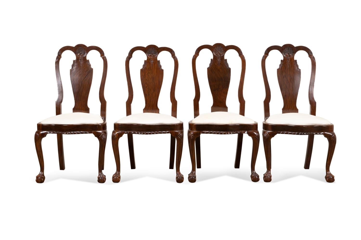 SET OF FOUR GEORGIAN STYLE MAHOGANY 354d25