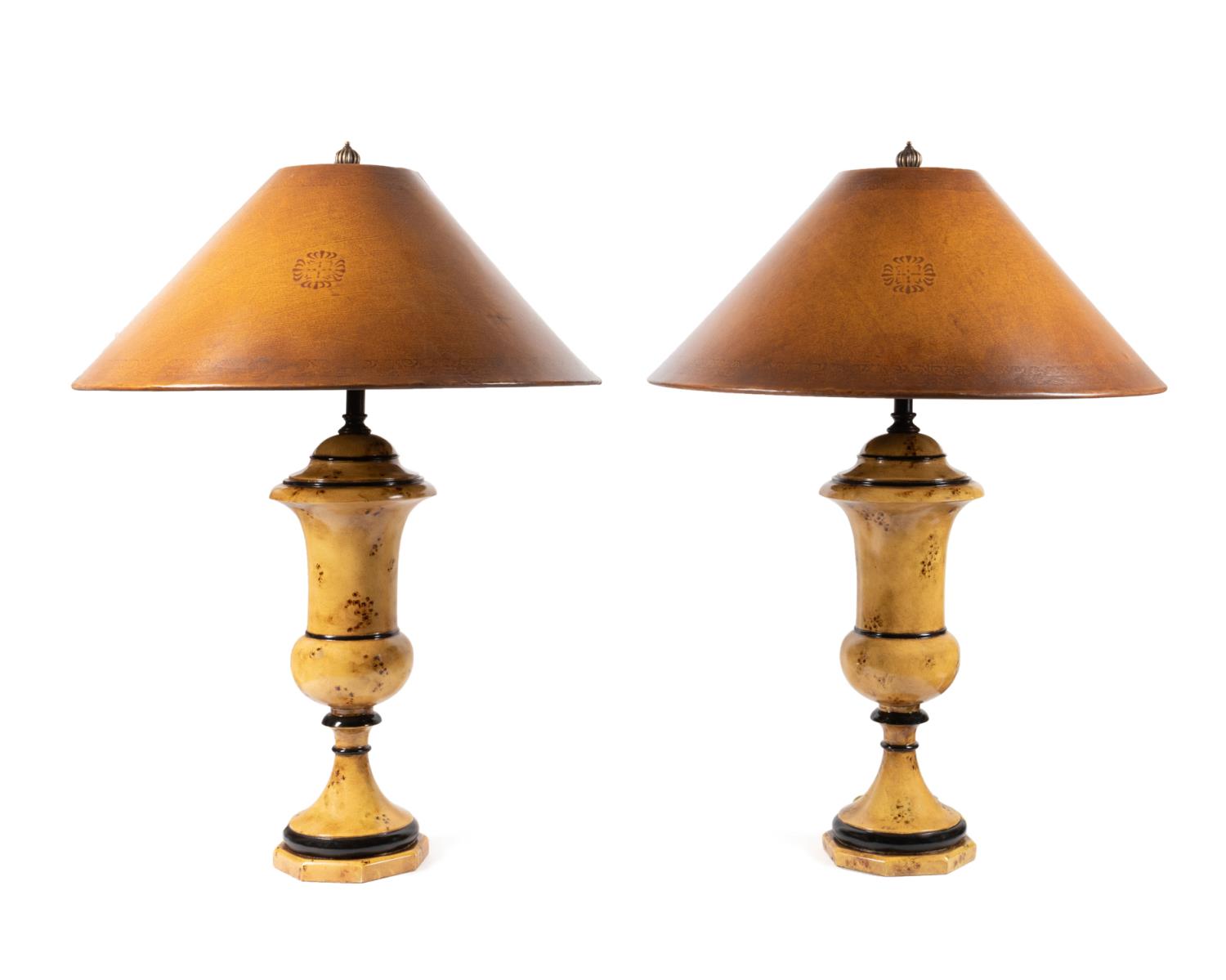 PAIR THEODORE ALEXANDER LAMPS WITH 354d32