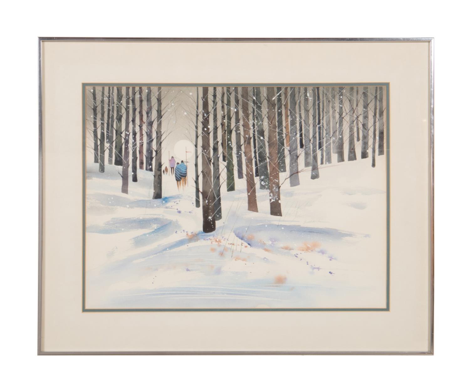 BERT SEABOURN ON THE TRAIL WATERCOLOR 354d49