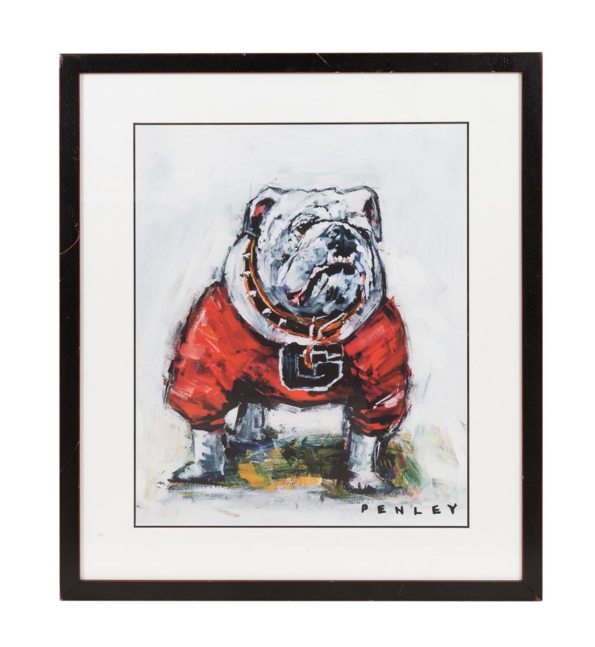 STEVE PENLEY UGA FRAMED BULLDOG 354db4