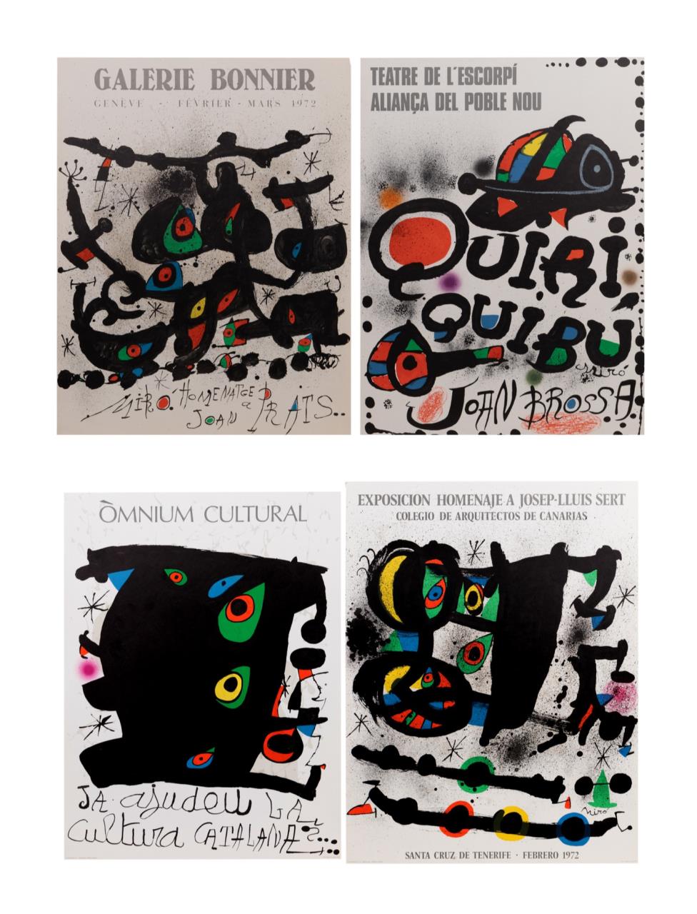 FOUR JOAN MIRO LITHOGRAPH EXHIBITION 354de9