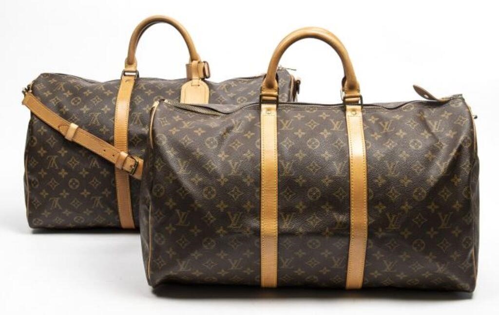 (2) LOUIS VUITTON 'KEEPALL' 50