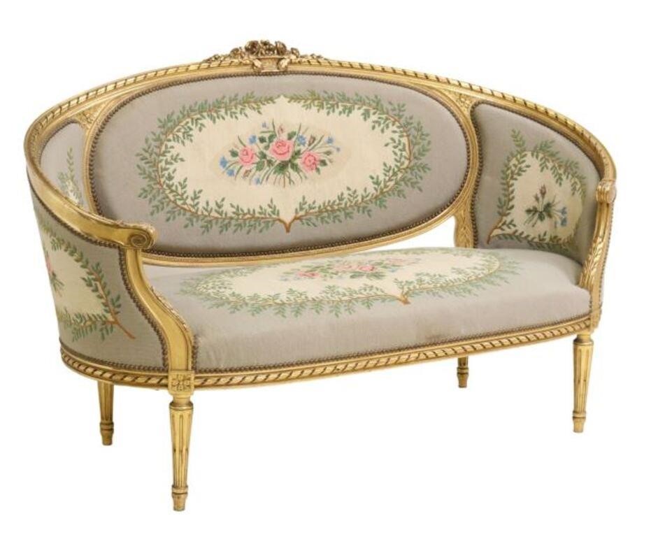 FRENCH LOUIS XVI STYLE GILTWOOD