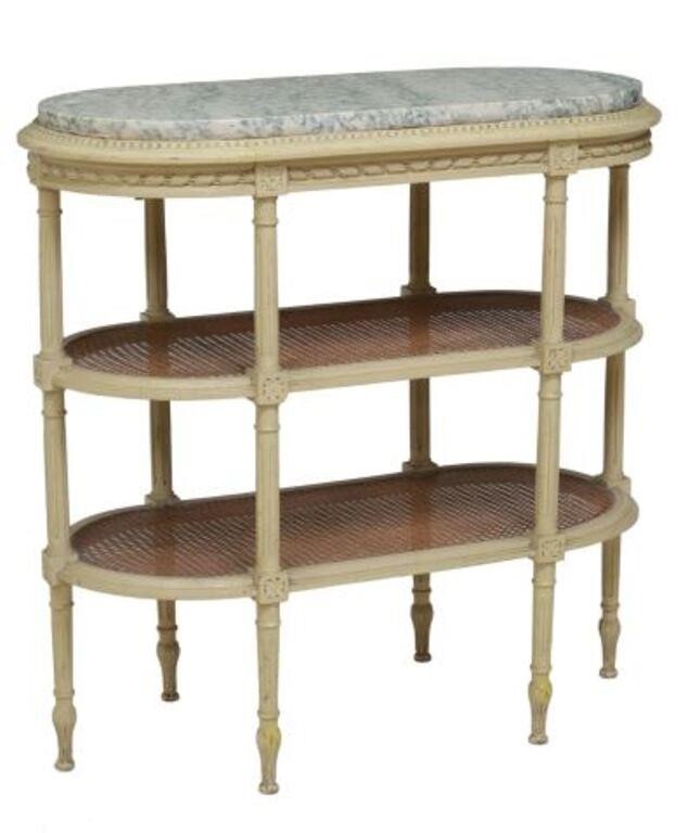 FRENCH LOUIS XVI STYLE MARBLE-TOP