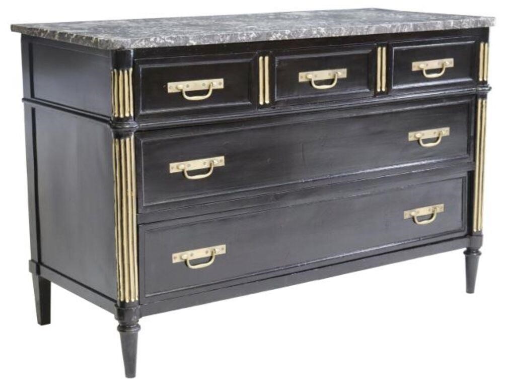 FRENCH LOUIS XVI STYLE EBONIZED