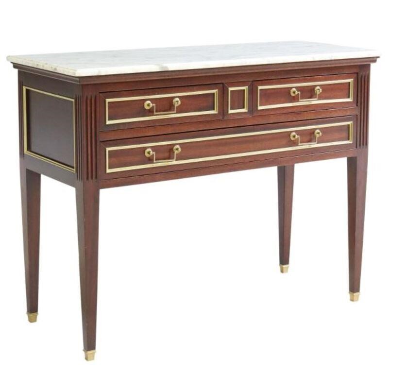 FRENCH LOUIS XVI STYLE MARBLE TOP 354fd1