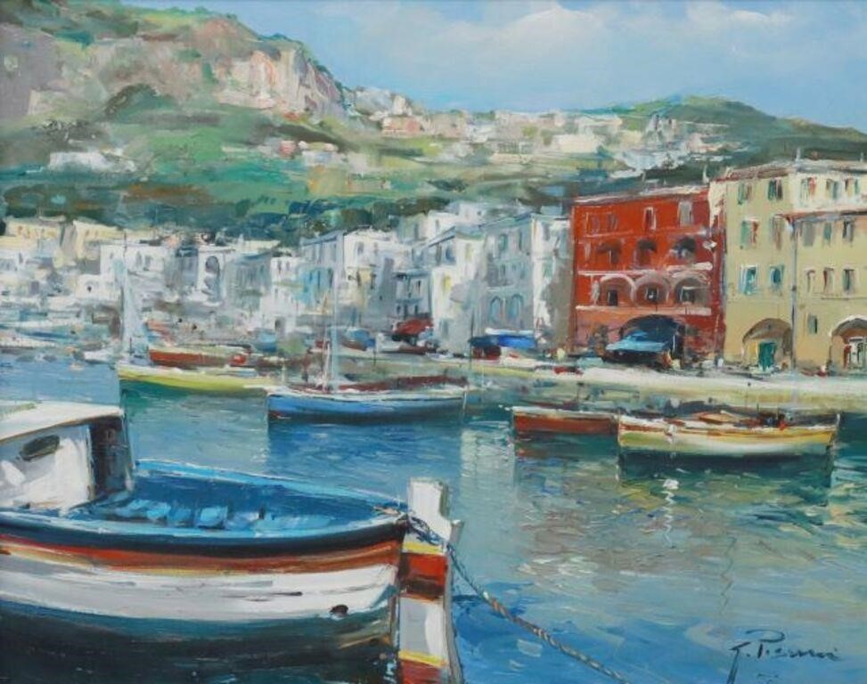 GINO PISANI (B.1967) CAPRI O/ C, 15.75