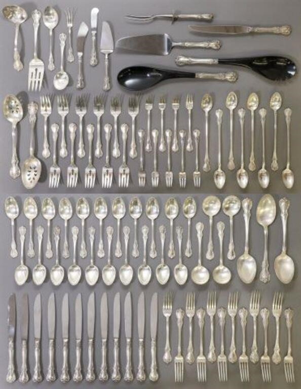 (95) TOWLE OLD MASTER STERLING FLATWARE