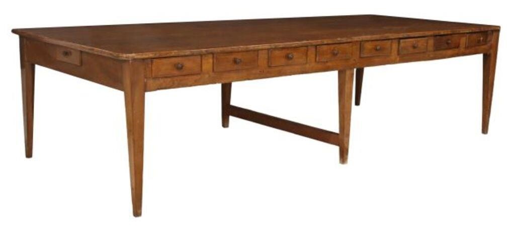 FRENCH FARMHOUSE TABLE WITH 18 35504f