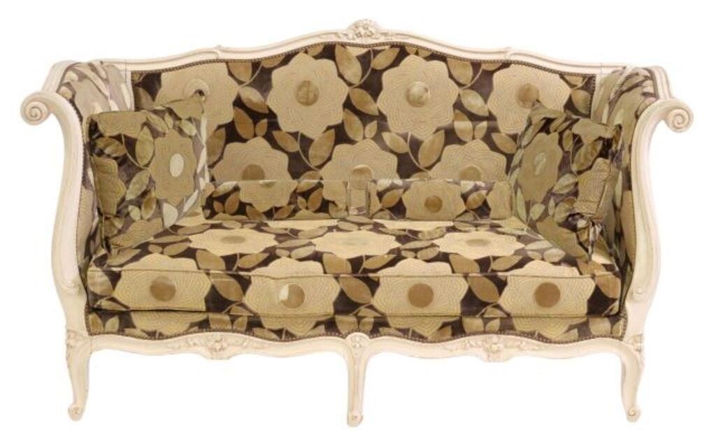 FRENCH LOUIS XV STYLE UPHOLSTERED