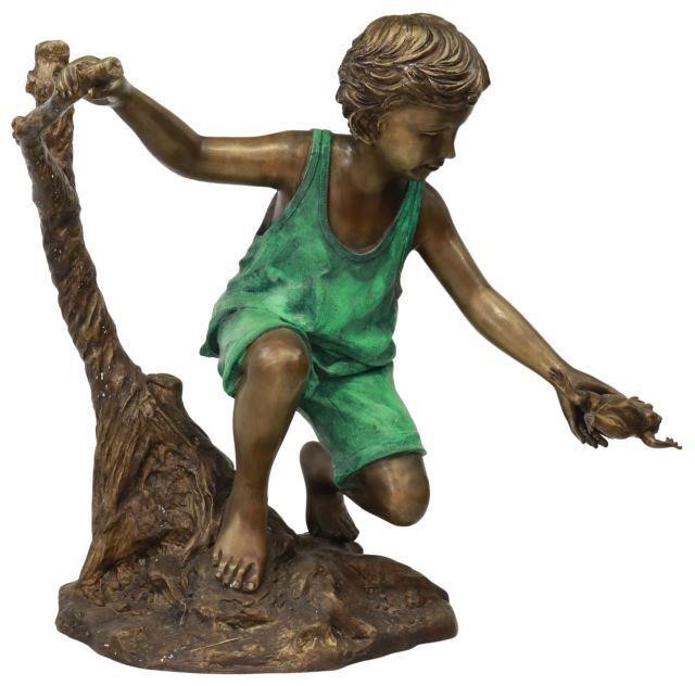 LIFE-SIZE BRONZE GARDEN SCULPTURE