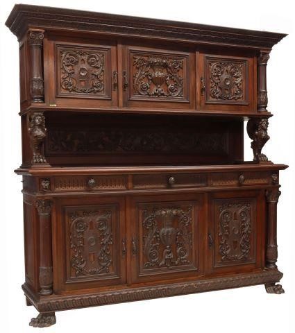 ITALIAN RENAISSANCE REVIVAL WALNUT 3577c2