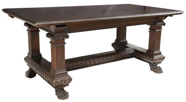 ITALIAN RENAISSANCE REVIVAL WALNUT 3577c3