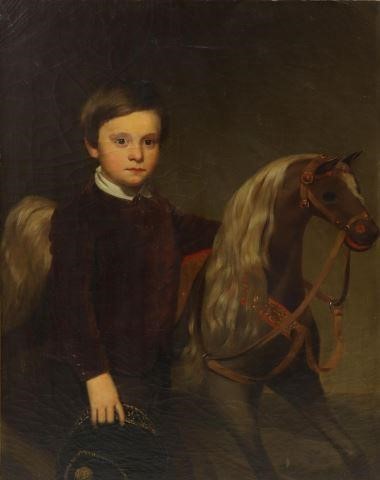 AMERICAN SCHOOL PORTRAIT OF A BOY