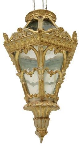 ITALIAN GILTWOOD & GLASS HANGING