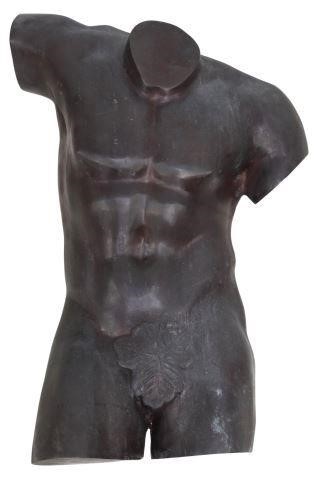 C VALTON CAST BRONZE TORSO OF 35780b