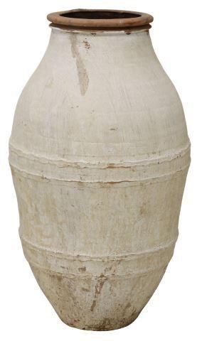 LARGE TERRACOTTA OLIVE JAR, 28"HLarge