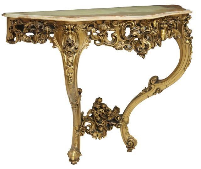 LOUIS XV STYLE ONYX TOP GILTWOOD 357830