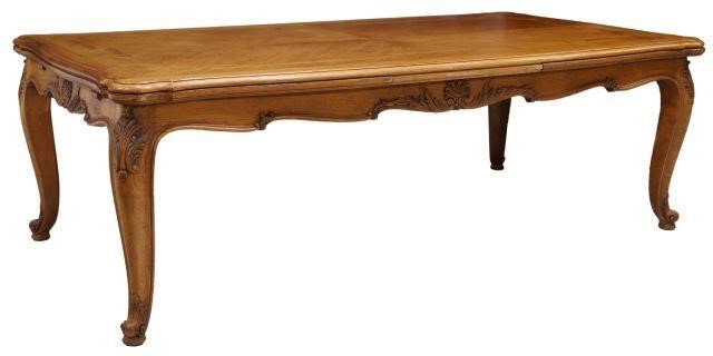 FRENCH LOUIS XV STYLE OAK DRAW LEAF 35783c