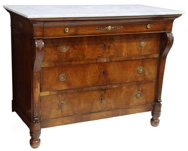 FRENCH EMPIRE STYLE MARBLE TOP 35783e