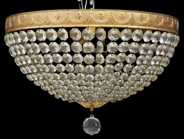 EMPIRE STYLE CEILING MOUNT CRYSTAL