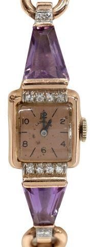 LADY ELGIN 14KT ROSE GOLD AMETHYST 357927