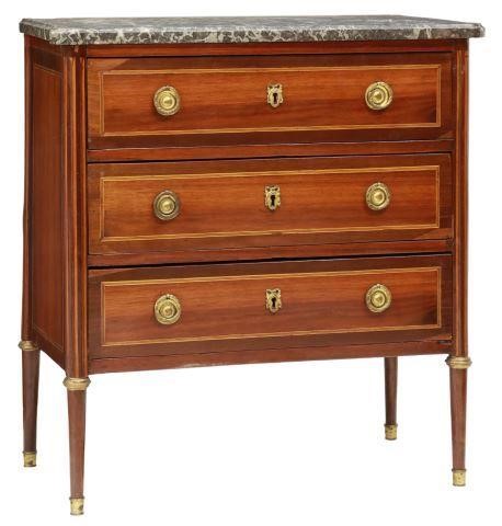 FRENCH LOUIS XVI STYLE MARBLE TOP 3579e7