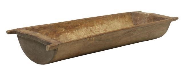 LARGE RUSTIC WOOD TRENCHER DOUGH
