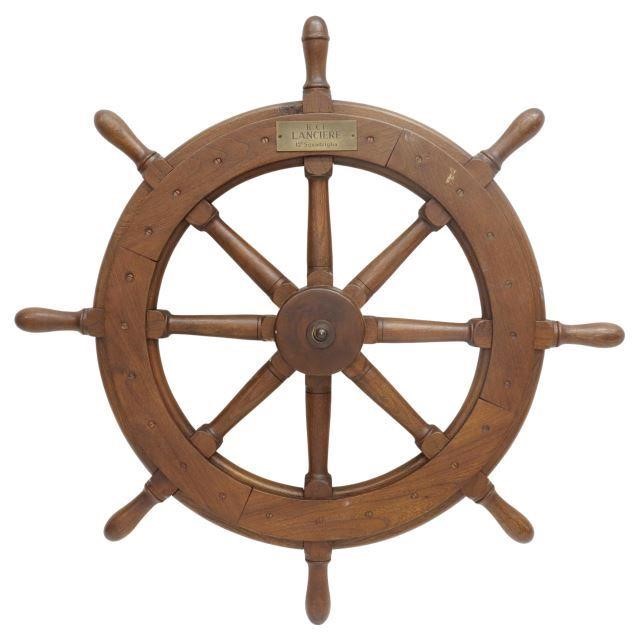 ITALIAN COMMEMORATIVE SHIP'S WHEEL,