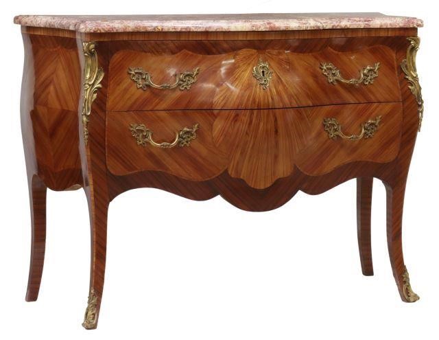 FRENCH LOUIS XV STYLE MARBLE-TOP