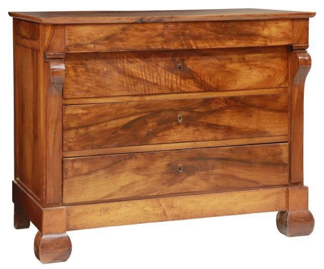 EMPIRE STYLE WALNUT FOUR-DRAWER