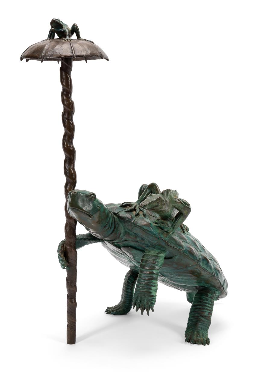 FLEMING, BRONZE SCULPTURE OF TURTLE