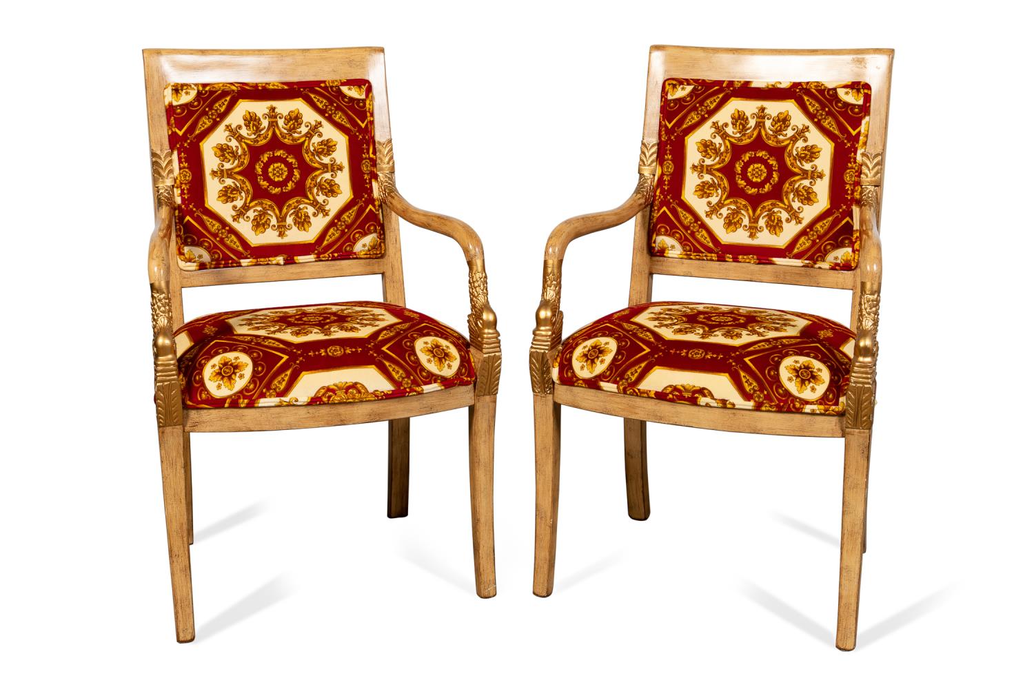 PAIR OF SIGLA VERSACE UPHOLSTERED 357c3b